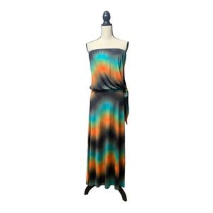 Veronicam Watercolor Tie Dye Maxi Dress